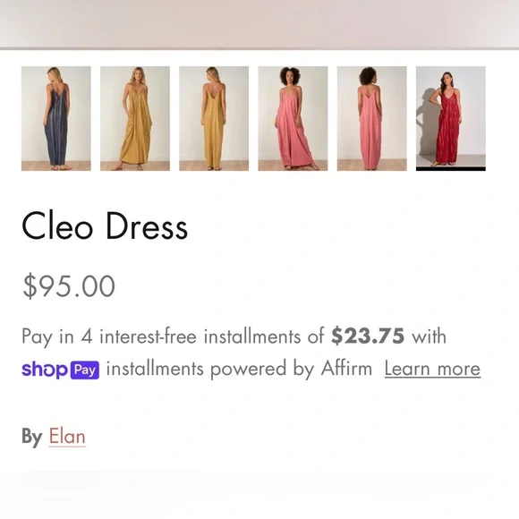 ELAN INTL❣️NWT$91 Gorgeous Bohemian Boho Red Cleo Maxi Dress - Picture 6 of 16